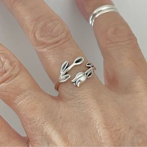 Sterling Silver Delicate Tulip Ring, Flower Ring, Silver Ring, Rose Rings